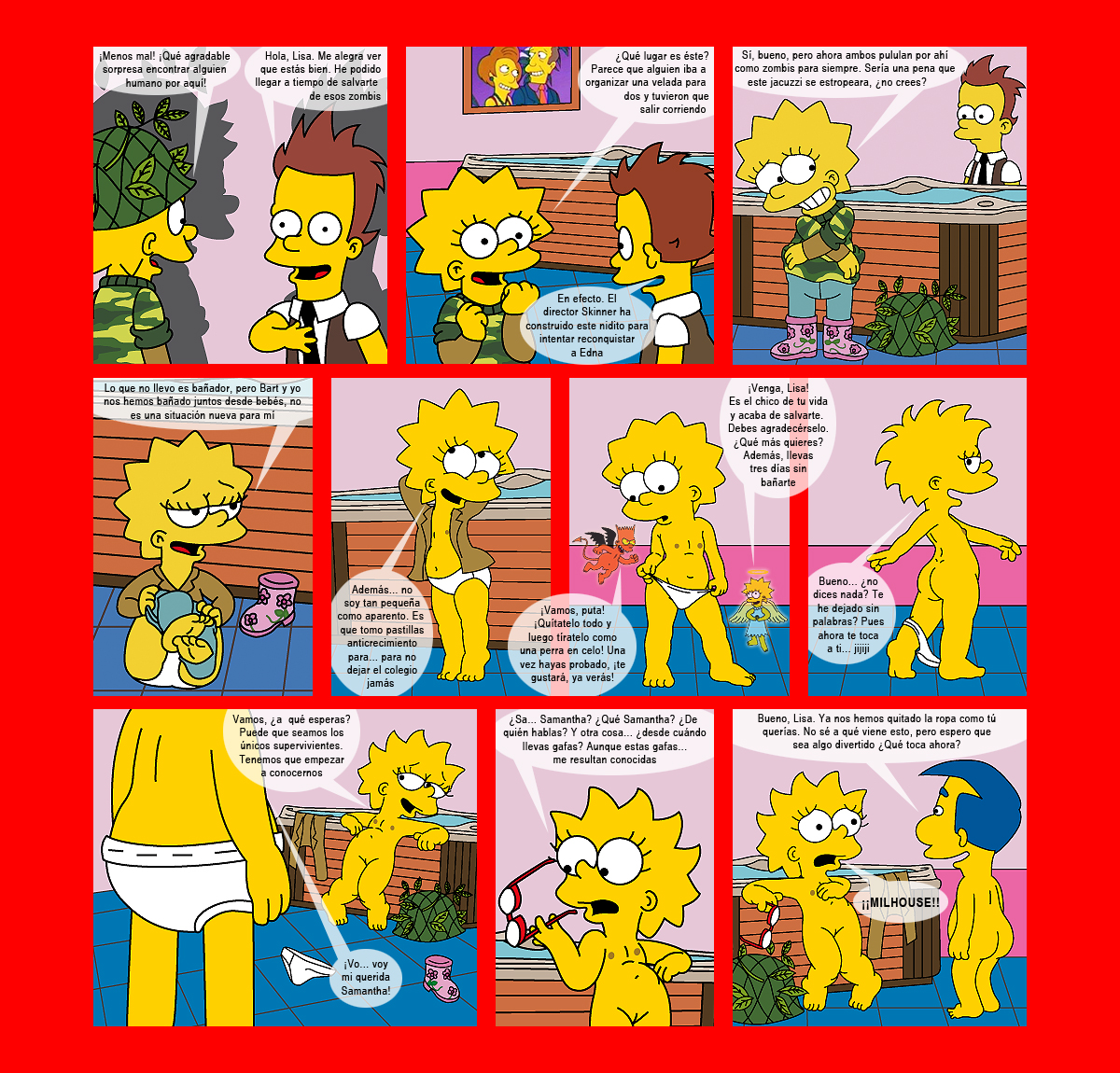 Порно Комикс Сестры Симпсоны